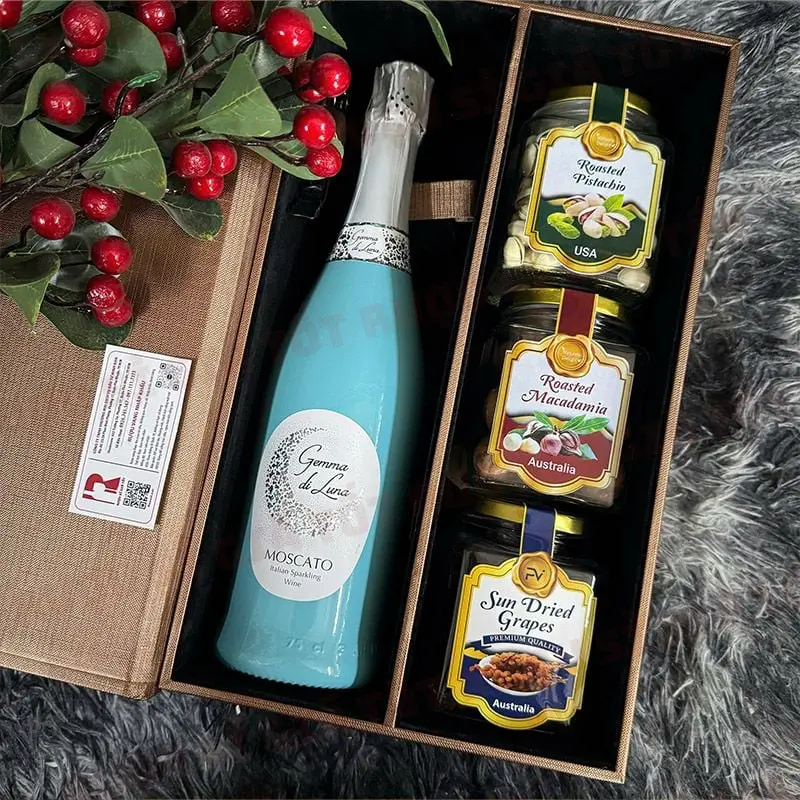Hộp Quà Rượu Vang Gemma Di Luna Moscato - Hộp Quà Rượu Tết 2026