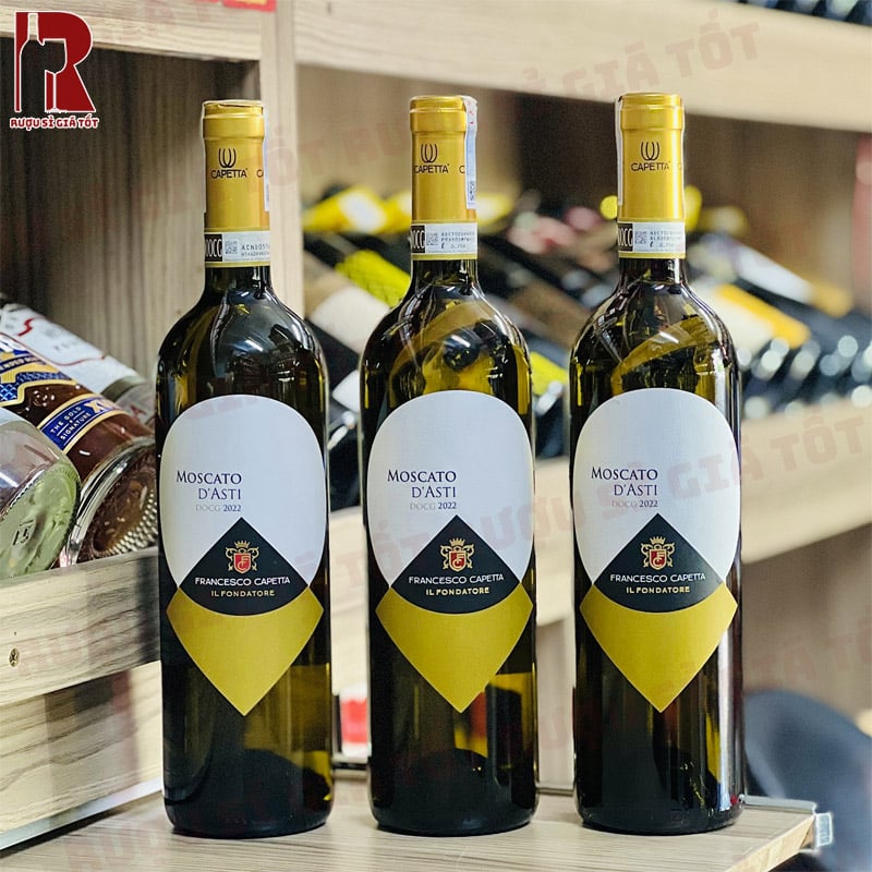 Rượu Vang Ý Trắng Moscato D'Asti Capetta Ngọt