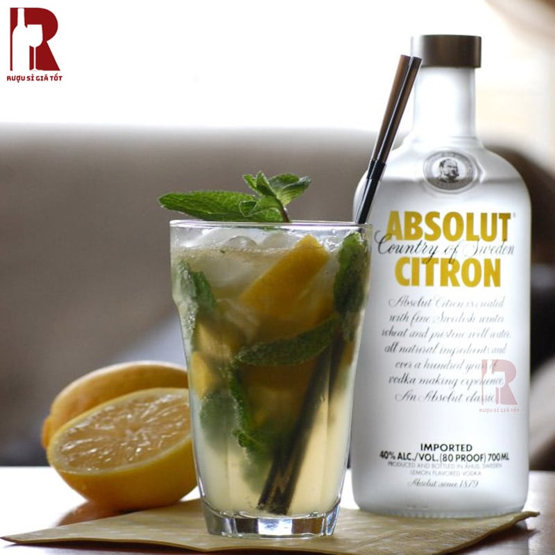 Rượu Vodka Absolut Citron