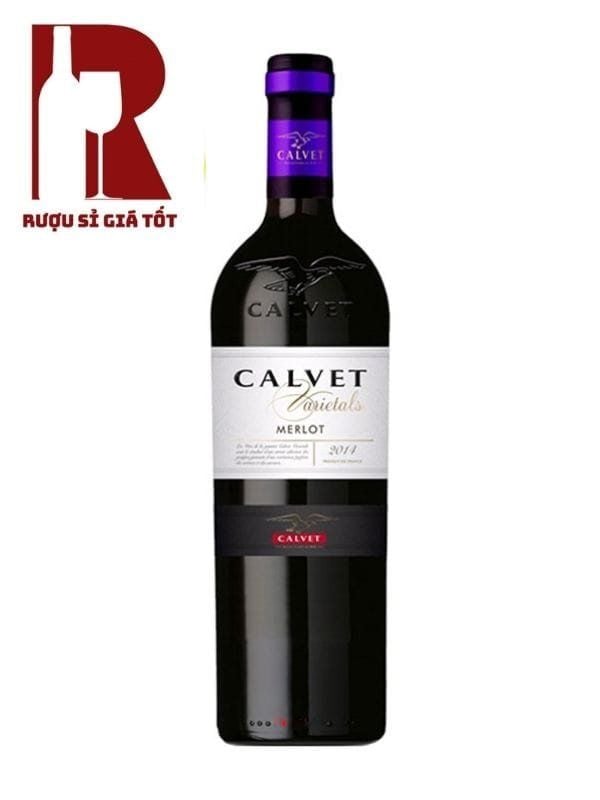 Rượu Vang Pháp Đỏ Khô - Dry Wine - Calvet Varietal Merlot