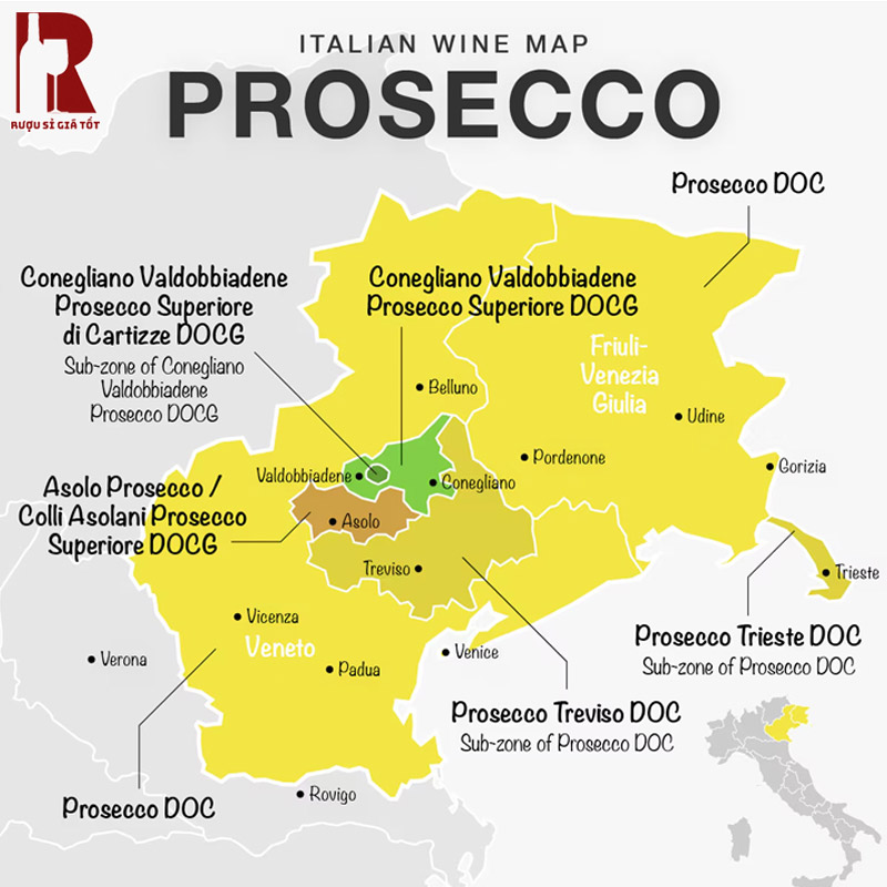 Xuất xứ của rượu Prosecco