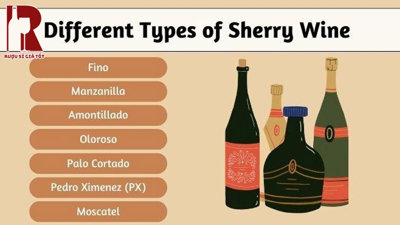 Phân biệt các loại rượu Sherry