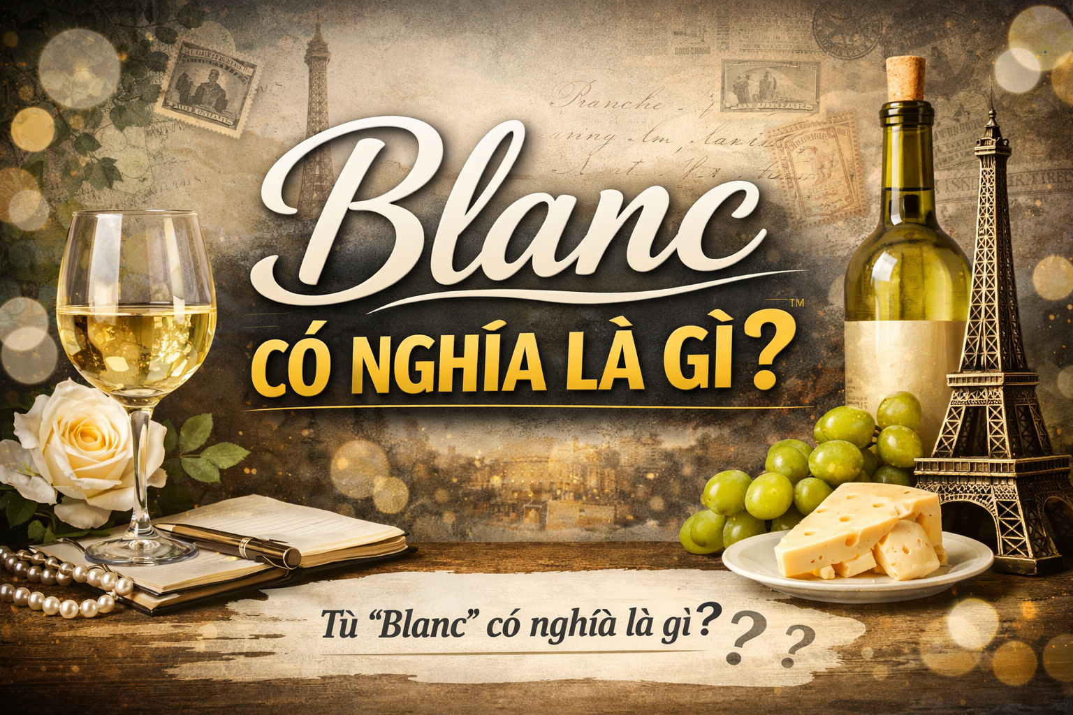Blanc Là Gì? Từ Rượu Vang Trắng Đến Champagne